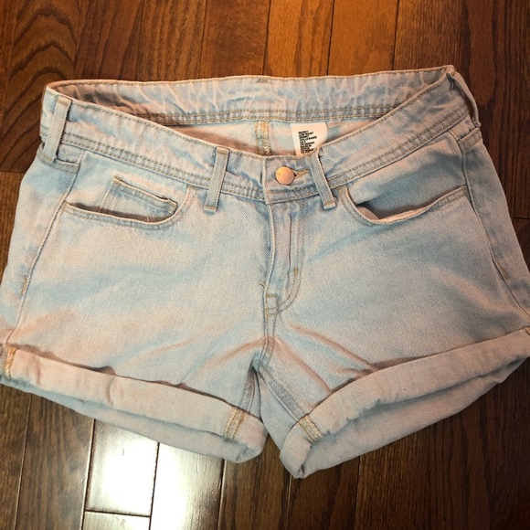 Light Blue Denim Shorts - Picture 2 of 3